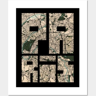 Paris, France City Map Typography - Vintage Posters and Art